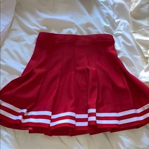 Red skirt
